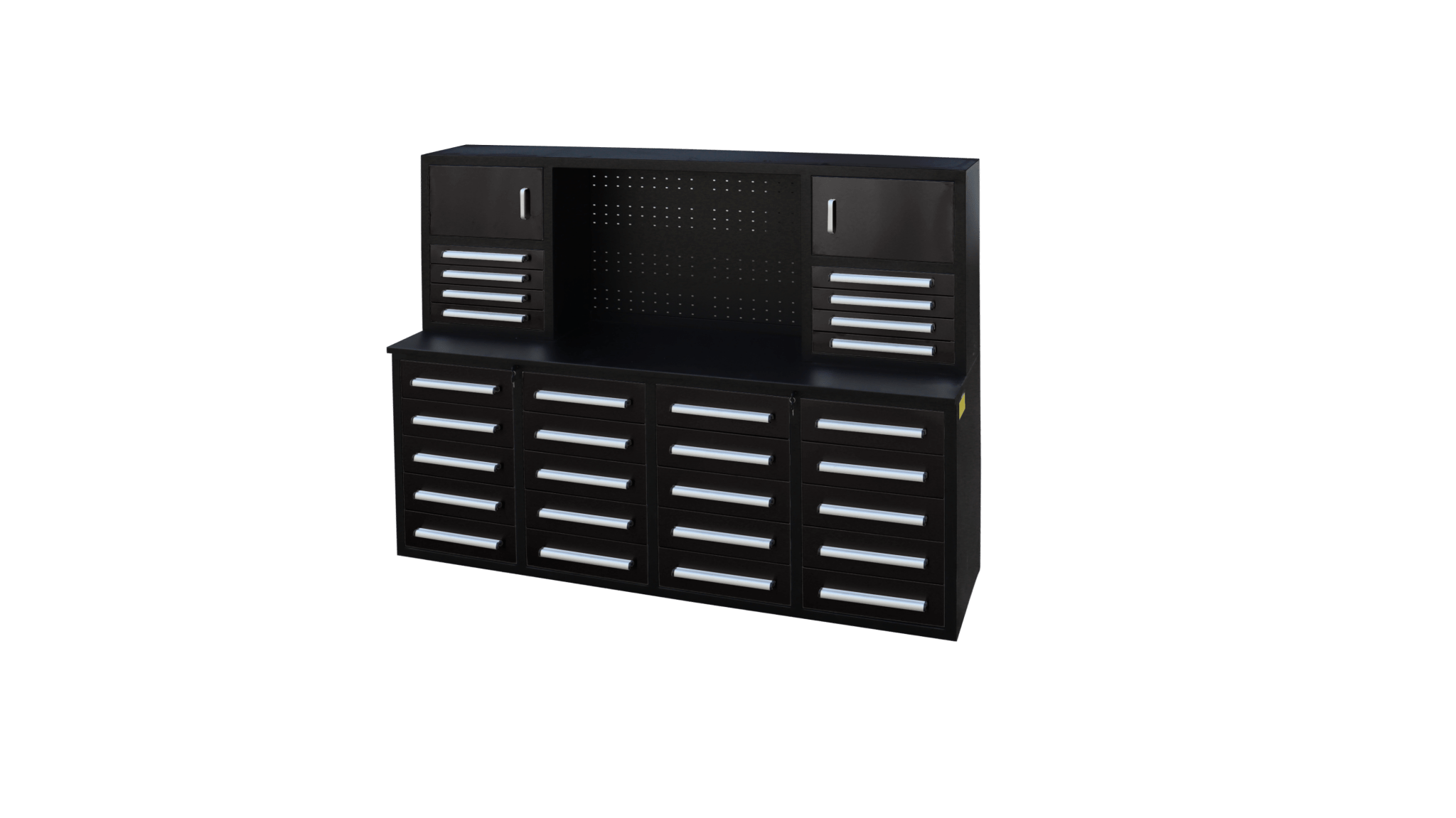 7 Ft Heavy - Duty 28 - Drawer Steel Tool Bench Workstation with Locking Drawers - with Blue | Sold by Uncle Wiener's Wholesale