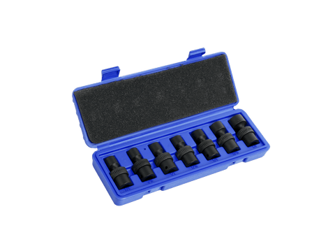 7 - Pc 1/2" Drive Impact Swivel SAE Socket Set – Durable Flex Swivel Design – U17002 - with | Sold by Uncle Wiener's Wholesale