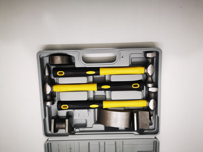 7 - Piece Auto Body Fender Hammer & Dolly Repair Tool Set – S1009 - with | Sold by Uncle Wiener's Wholesale