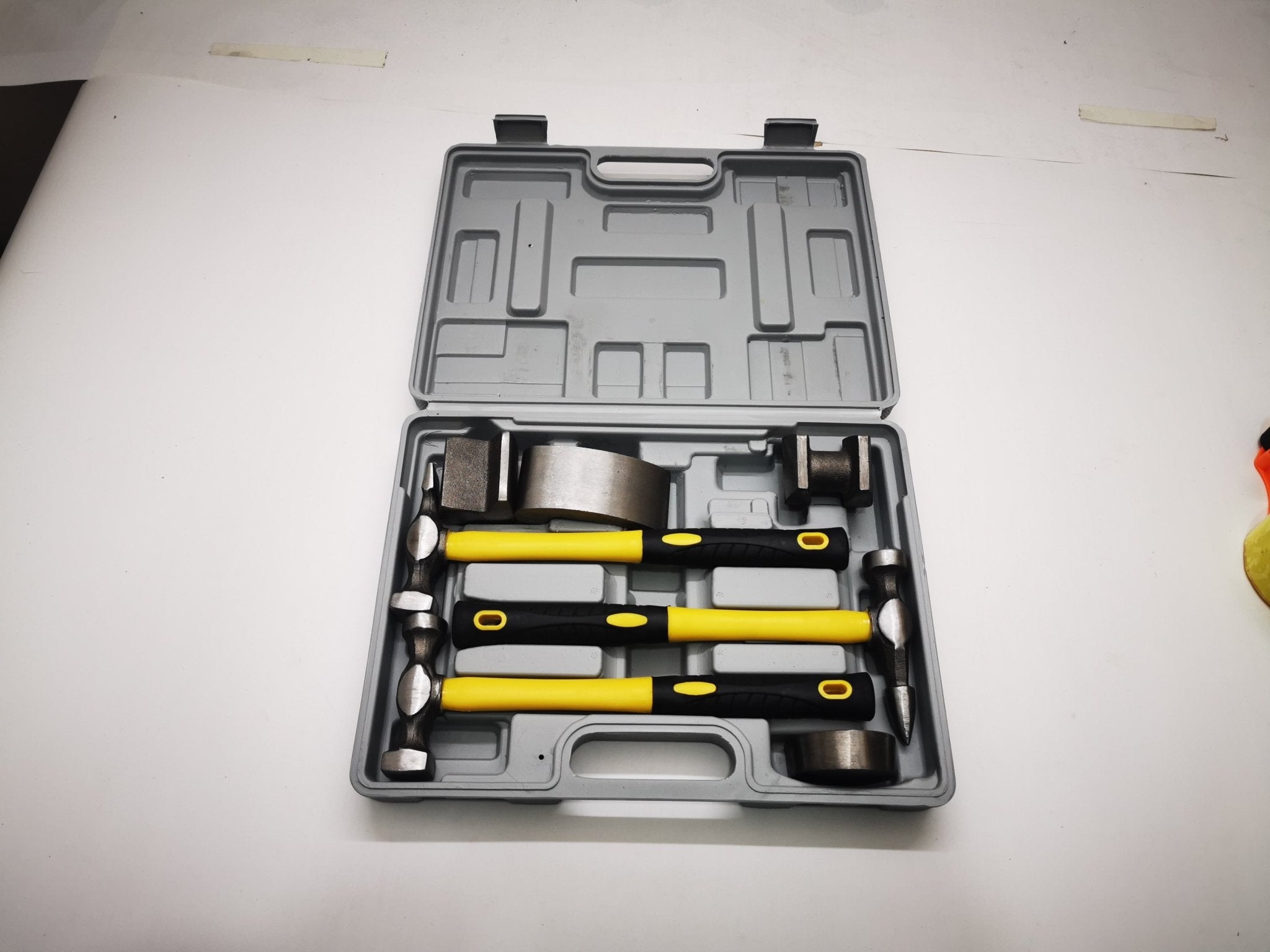 7 - Piece Auto Body Fender Hammer & Dolly Repair Tool Set – S1009 - with | Sold by Uncle Wiener's Wholesale