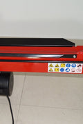 7-Ton electric hydraulic log splitter side view

Compact electric log splitter with wheels and handle

Heavy-duty red log splitter for firewood