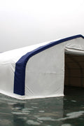 70′ WIDE DOUBLE TRUSS STORAGE BUILDINGS - with Standard 70X100X28 26.5 OZ PVC Cover | Sold by Uncle Wiener's Wholesale