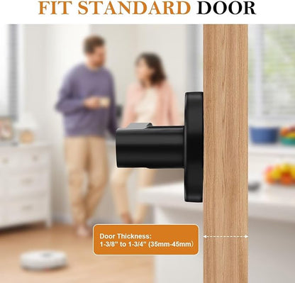 Gobrico Black Dummy Door Handle – Single-Sided Non-Turning Interior Lever for Closet & Pantry Doors