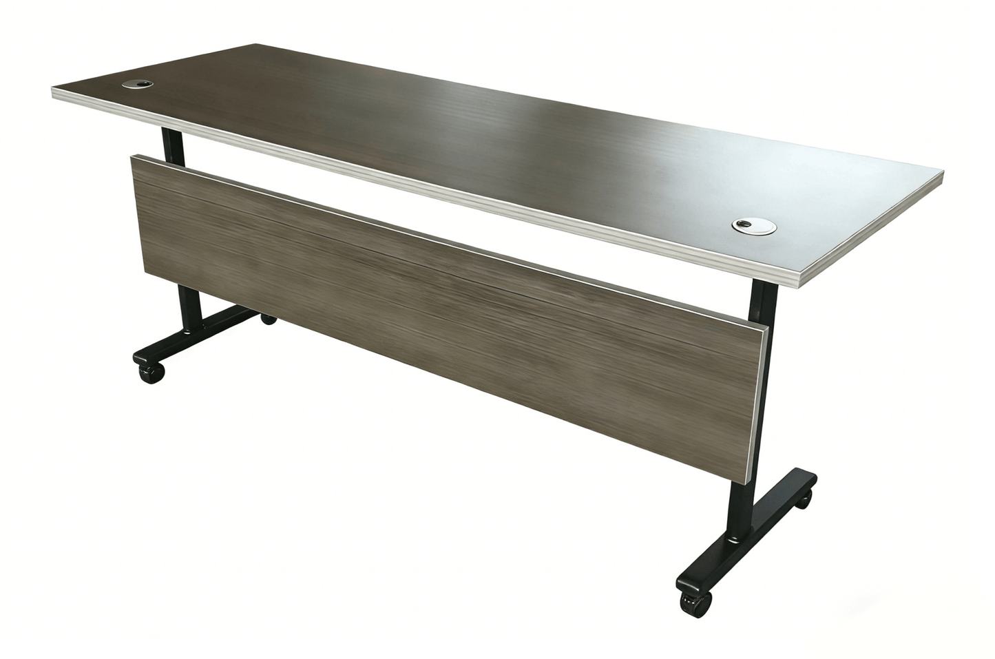 71" Folding Rolling Office Desk with Wheels 180cm Workspace Table BO18060 - with | Sold by Uncle Wiener's Wholesale