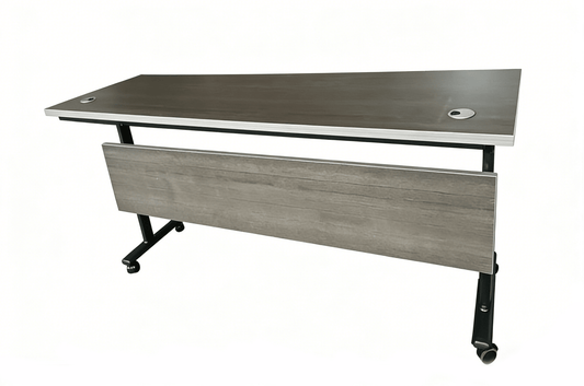 71" Folding Rolling Office Desk with Wheels 180cm Workspace Table BO18060 - with | Sold by Uncle Wiener's Wholesale