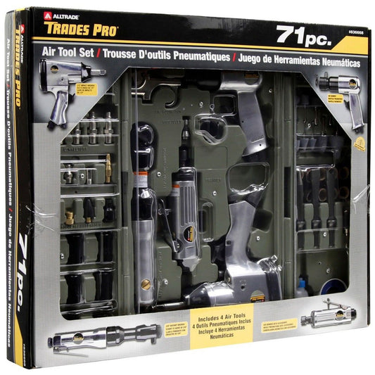 71 Piece Air Tool Kit – Impact, Ratchet, Chisel & Accessories | F2621Z - with | Sold by Uncle Wiener's Wholesale