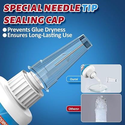 GLOWPOINT Shoe Glue Repair Kit – Clear Waterproof Sole Adhesive for Sneakers, Boots, Leather and Heels