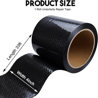 Autrends RV Underbelly Repair Tape 4" x 33 FT – Waterproof Heavy-Duty Adhesive Belly Tape for Camper, Travel Trailer & Mobile Home Repairs