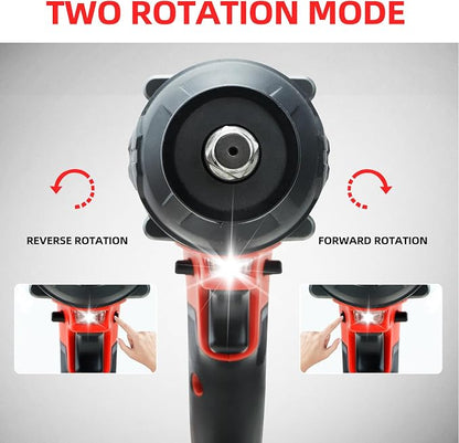 Dogtooth 20V Cordless 1/2" Impact Wrench Kit – 850 Nm Brushless High-Torque Impact Gun with 2 x 4.0Ah Batteries, Charger & Sockets