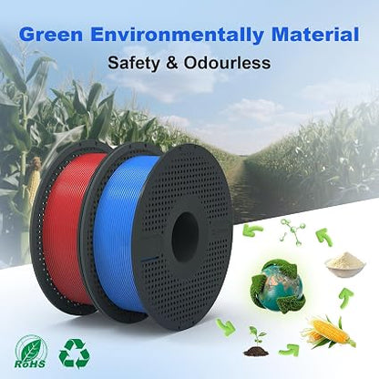 Magforms PLA 3D Printer Filament 1.75mm – 1KG High-Speed Printing Filament with Reusable Spool, ±0.02mm Tolerance for FDM 3D Printers