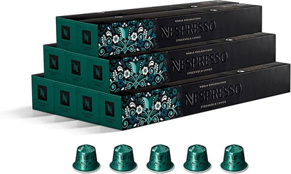 Nespresso Original Stockholm Lungo Coffee Capsules – Recyclable Espresso Pods, 90 Count