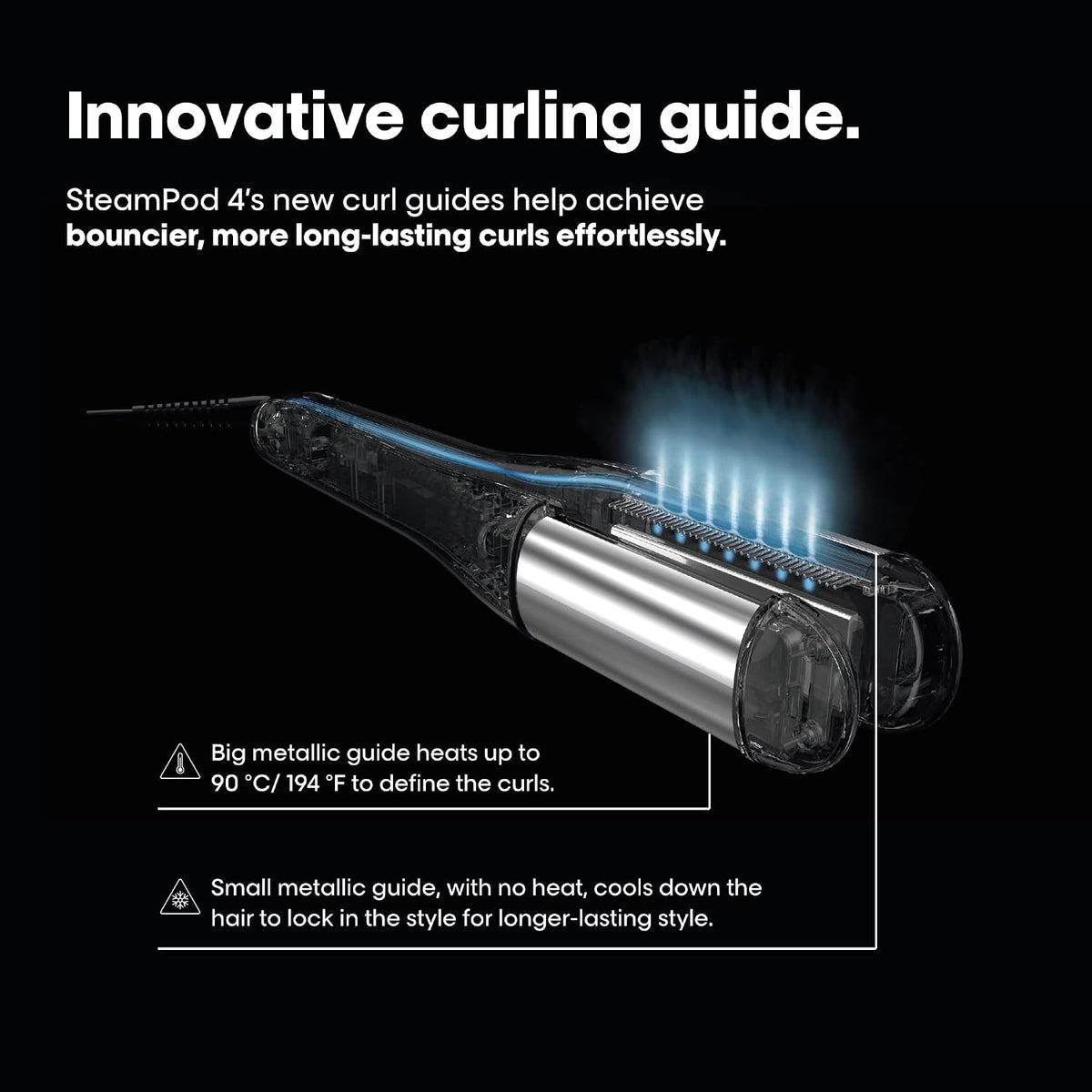 L'Oréal Professionnel SteamPod 4 Steam Hair Straightener & Styler – Ceramic Flat Iron for Straightening, Waves & Curls