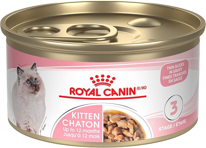 Royal Canin Wet Cat Food for Kitten and Adult Cats – Assorted Flavors & Pack Sizes, Thin Slices in Gravy & Soft Loaf