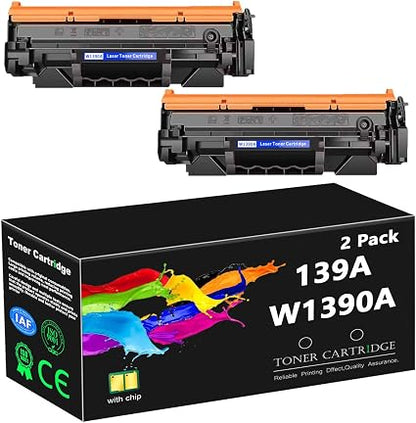 139A W1390A Compatible Black Toner Cartridges 2-Pack – Replacement for HP LaserJet Pro 3002 & MFP 3102 Series
