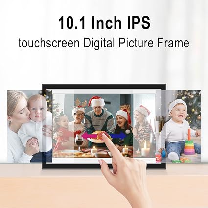 Youyu 10.1" WiFi Digital Photo Frame – 32GB Smart Picture Frame with 1280x800 IPS Touchscreen, App & Email Photo Sharing