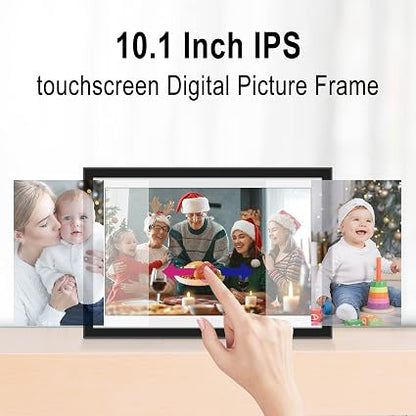Youyu 10.1" WiFi Digital Photo Frame – 32GB Smart Picture Frame with 1280x800 IPS Touchscreen, App & Email Photo Sharing