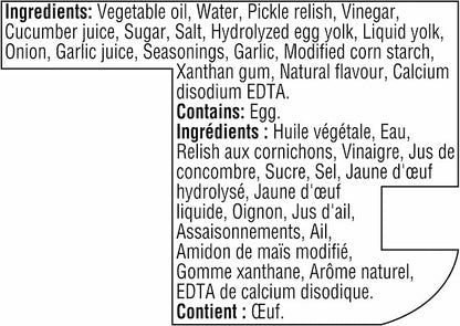 Heinz Pickle Mayonnaise Style Sauce 340 mL – Creamy Dill Pickle Mayo Condiment with Pickle Relish