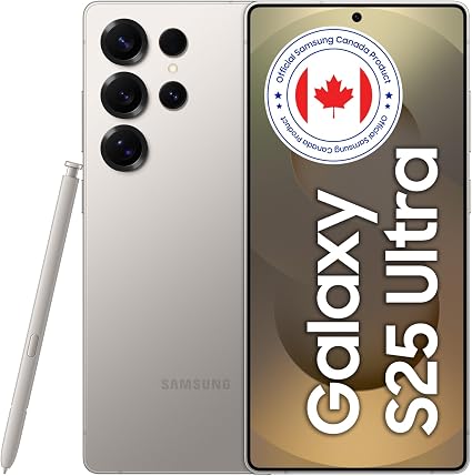 Samsung Galaxy S25 Ultra 5G – AI Smartphone | 6.8″ AMOLED Display | 200 MP Camera | Canadian Unlocked Version