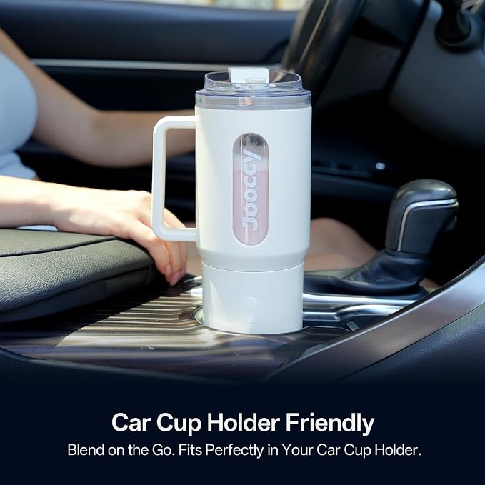 Jooccy 18oz Portable Smoothie Blender – Cordless Rechargeable Personal Blender with Auto-Reverse & Ice Crushing