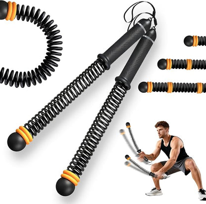 Newmkr Weighted Ropeless Battle Ropes – Portable Cordless Workout Ropes for Home Gym, HIIT, Cardio & Strength Training