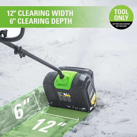 Greenworks PRO 12-Inch 80V Cordless Snow Shovel, Battery Not Included 2601202