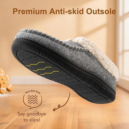 VeraCosy Women’s Memory Foam Moccasin Slippers – Cozy Non-Slip Indoor Outdoor House Shoes, Assorted Sizes and Colours