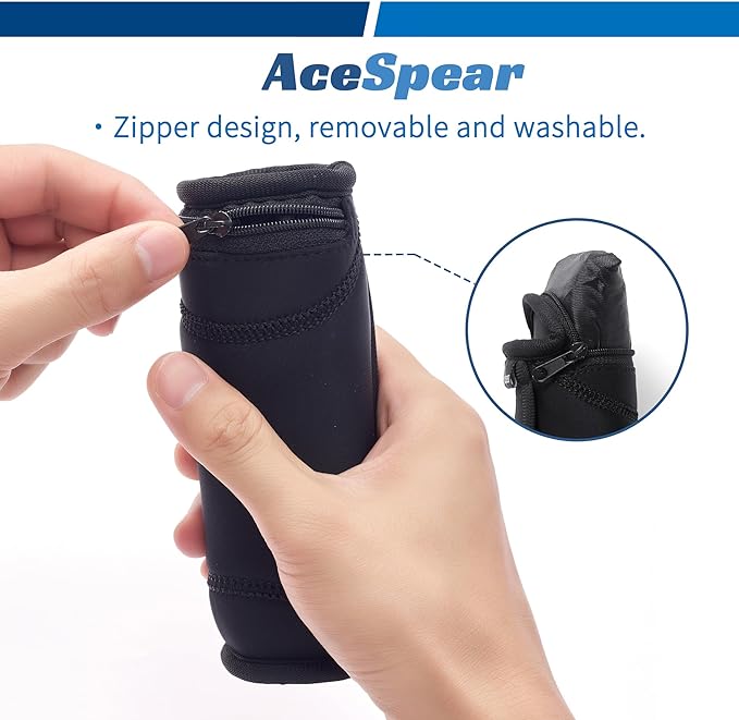 AceSpear Hand Weights Set of 2 – Soft Neoprene Walking Dumbbells with Hand Straps for Aerobics, Jogging & Fitness