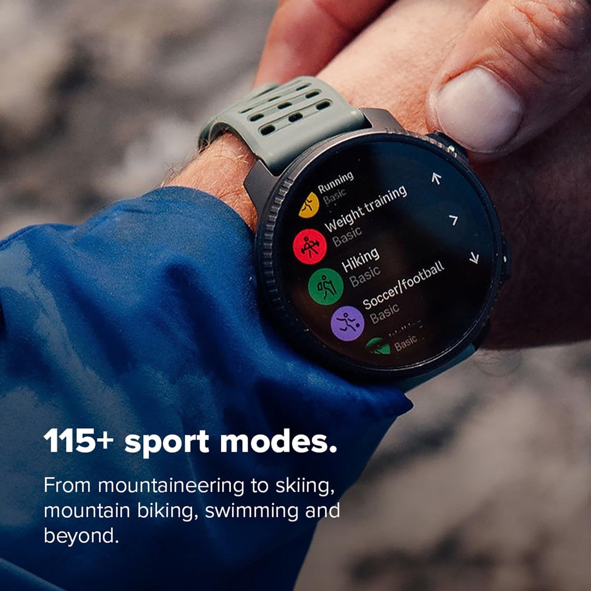 SUUNTO Vertical 2 GPS Sports Watch – 1.5" AMOLED Smartwatch with Dual-Band GPS, Offline Maps, 115+ Sport Modes, LED Flashlight & 20-Day Battery Life, Arctic Gray Stainless Steel