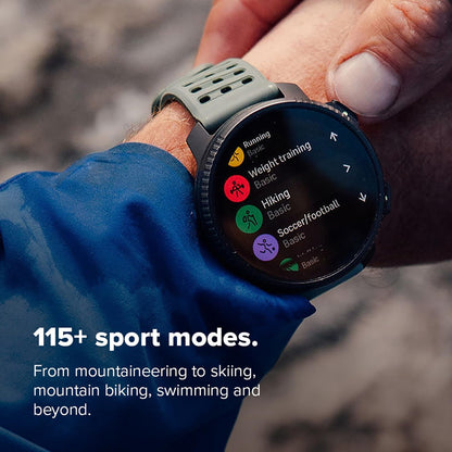 SUUNTO Vertical 2 GPS Sports Watch – 1.5" AMOLED Smartwatch with Dual-Band GPS, Offline Maps, 115+ Sport Modes, LED Flashlight & 20-Day Battery Life, Arctic Gray Stainless Steel
