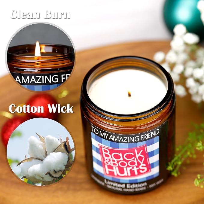 Scented Best Friend Candle – Funny Friendship Gift Candle for Birthday & Special Occasions