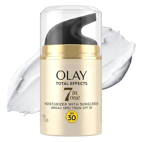 Olay Total Effects 7-in-1 Facial Moisturizer SPF 30 – 50mL Anti-Aging Face Lotion for Dry Skin with Broad Spectrum Sunscreen