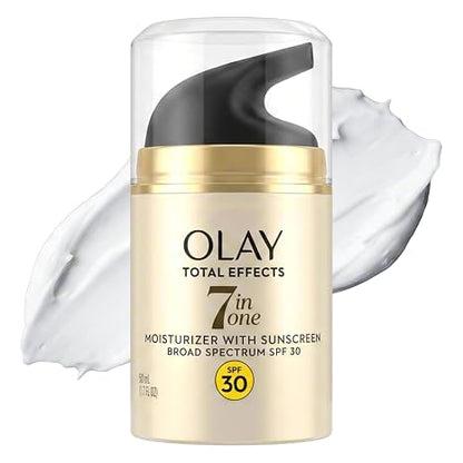 Olay Total Effects 7-in-1 Facial Moisturizer SPF 30 – 50mL Anti-Aging Face Lotion for Dry Skin with Broad Spectrum Sunscreen