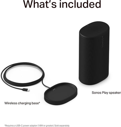 Sonos Move 2 Portable WiFi & Bluetooth Speaker – 24-Hour Battery, Charging Base, AirPlay 2, IP67