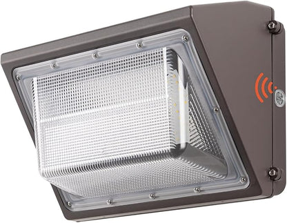 mirrea 65W LED Wall Pack Light with Dusk-to-Dawn Photocell – 6600 Lumens, 5000K, 100–277V, 0–10V Dimmable