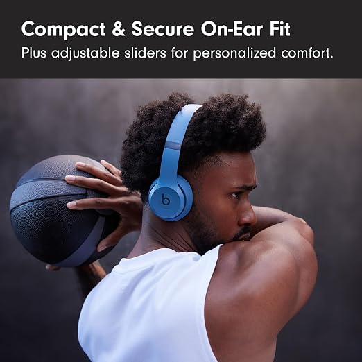 Beats Solo 4 Wireless Bluetooth On-Ear Headphones – 50-Hour Battery, Spatial Audio, USB-C & 3.5mm Audio