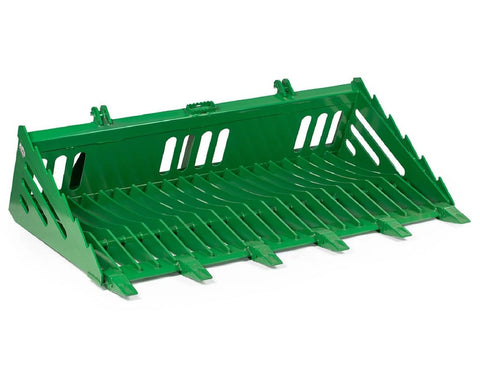 72" Heavy - Duty Rock Bucket with Teeth for John Deere Tractors – Model RTB1830 - SKID STEER ATTACHMENT with | Sold by Uncle Wiener's Wholesale