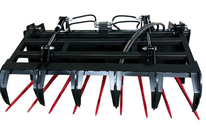 72" Hydraulic Manure Fork Grapple for Skid Steer | Heavy - Duty Farm Attachment MP1200 - Skid Steer Attachments with 72" Hydraulic Manure Fork | Sold by Uncle Wiener's Wholesale