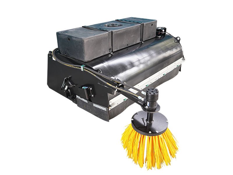 72" Skid Steer Box Broom Sweeper with 200L Water Spray System – Dust Control Sweeper Attachment 72MP1140 - with | Sold by Uncle Wiener's Wholesale