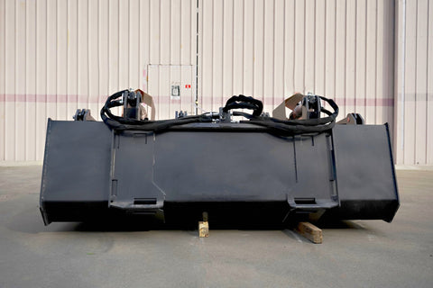 72” Skid Steer Grapple Bucket for Wood Heavy - Duty Hydraulic Attachment SU752825 - with | Sold by Uncle Wiener's Wholesale