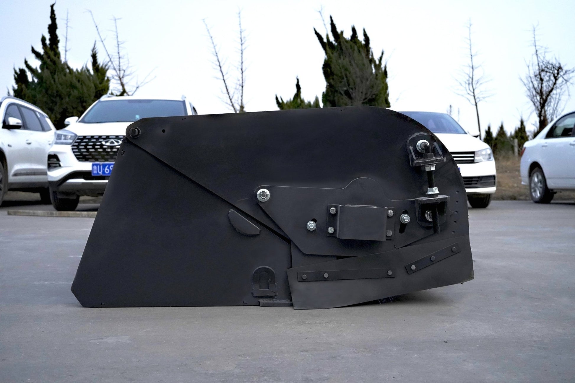 72" Skid Steer Hydraulic Sweeper Broom – High - Flow Debris Removal Attachment - Skid Steer Attachments with Skid Steer Sweeper Bucket 72" | Sold by Uncle Wiener's Wholesale