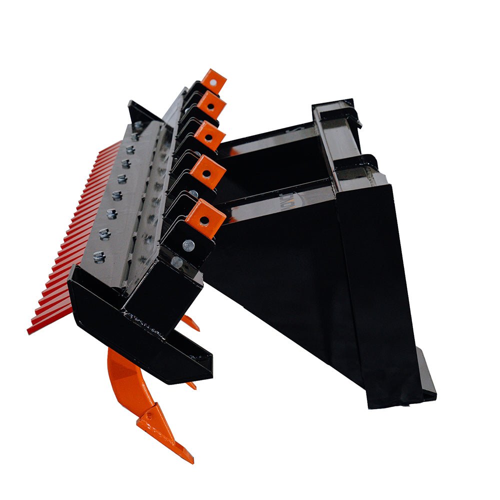 72" Skid Steer Land Ripper & Rake Comb – Adjustable Depth Scarifier | UWSLR72 - with | Sold by Uncle Wiener's Wholesale