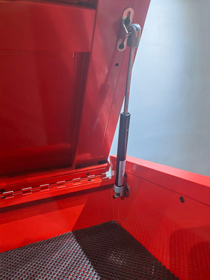 72″ Tool Bench Rolling Cabinet 26 - Drawer with Power Strip Heavy - Duty Steel - with Red | Sold by Uncle Wiener's Wholesale