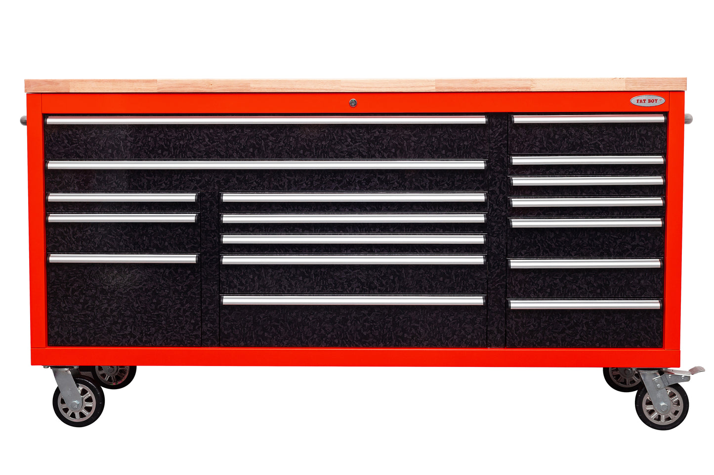 6FT 17-Drawer Tool Bench Workstation & Tool Box – Heavy-Duty Rolling Workbench with Power Outlets & USB | Multi-Color Options