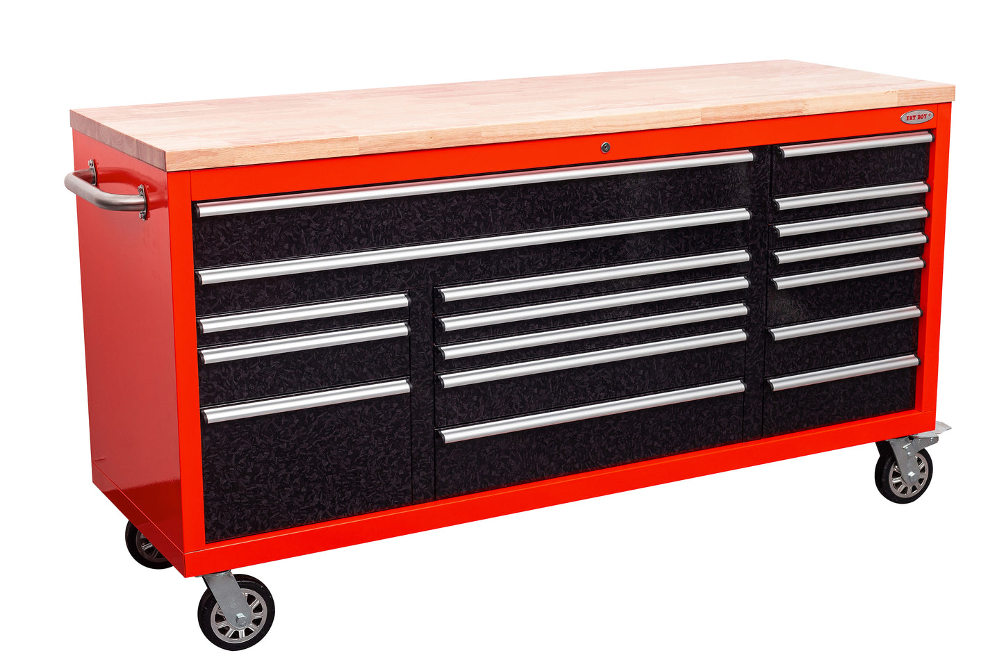 6FT 17-Drawer Tool Bench Workstation & Tool Box – Heavy-Duty Rolling Workbench with Power Outlets & USB | Multi-Color Options