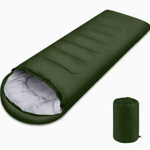 75" Cold Weather Camping Sleeping Bag 0–5°C Lightweight Black Mummy Sleeping Bag SPTY003