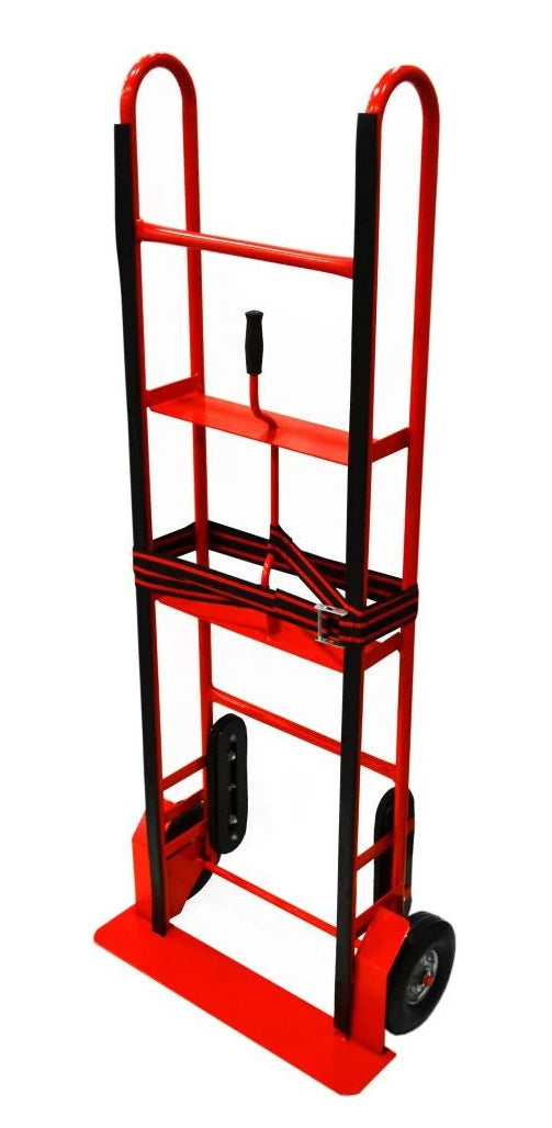 750 lb Appliance Hand Truck Dolly – 2 - Wheel Steel Moving Cart with Strap, 7.5" Rubber Wheels – SKU 2893484 - with | Sold by Uncle Wiener's Wholesale