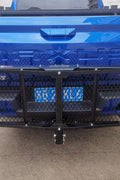 750 lb heavy-duty foldable hitch cargo carrier with steel mesh platform