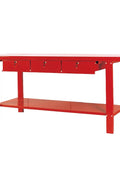 79" Steel Workbench with 3 Drawers – Heavy - Duty Garage Table | TSC79111 - with | Sold by Uncle Wiener's Wholesale