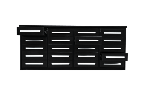 7FT Heavy - Duty Steel Tool Bench – Workbench with Drawers for Garage & Workshop - with BLACK 7 FT 20 DRAWER | Sold by Uncle Wiener's Wholesale
