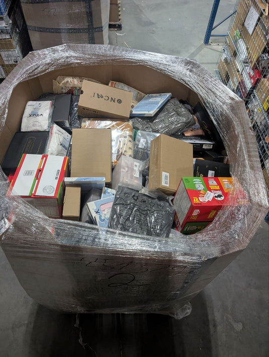 7FT “Virgin” Amazon Gaylord Pallet – Untouched Unmanifested Mystery Pallet - Liquidation Pallet with Pallet 2 | Sold by Uncle Wiener's Wholesale